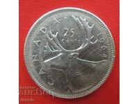 25 цента 1964 Канада