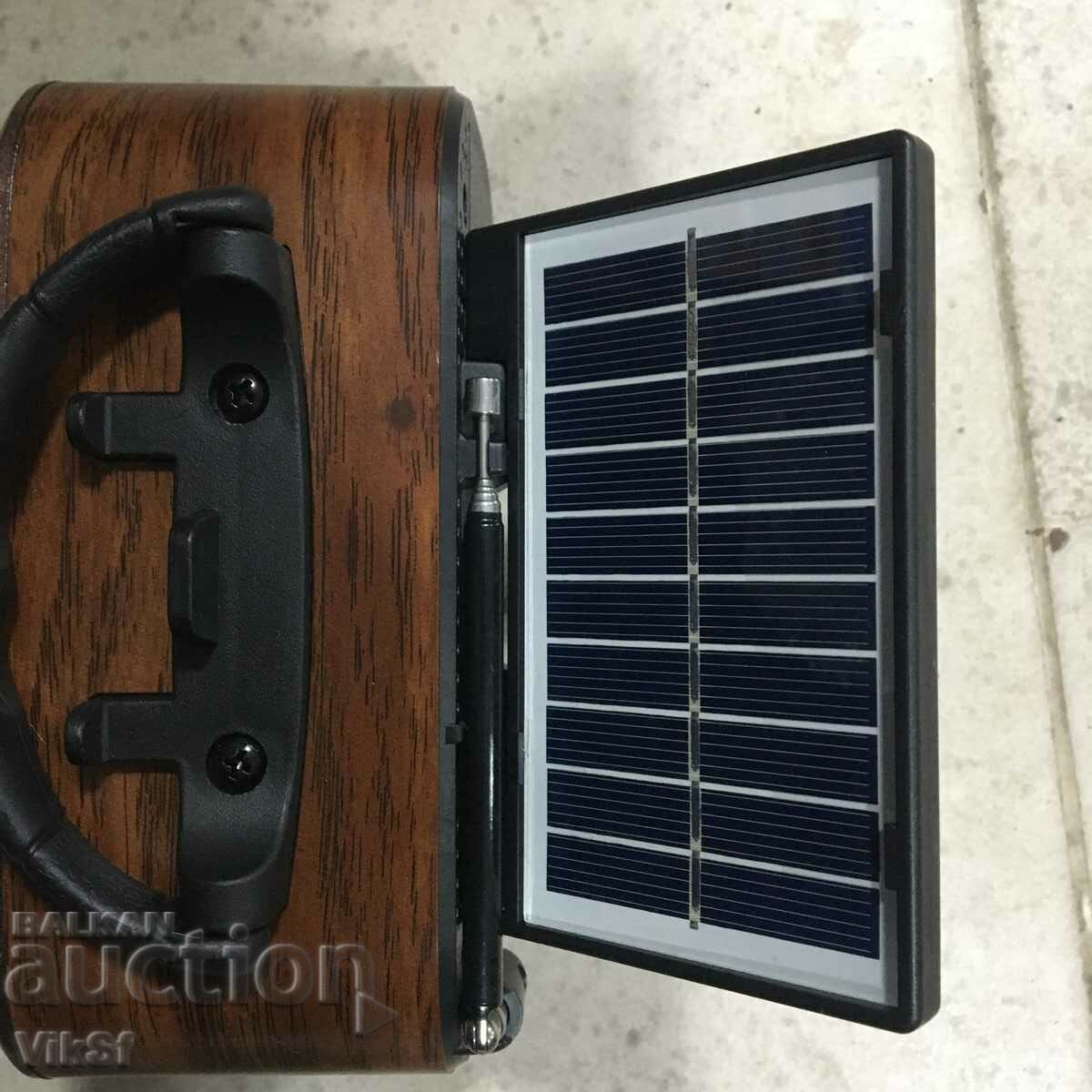 Auction Retro radio Golon RX-BT628 S, solar panel, Bluetooth, MP3, Auction Retro radio Golon RX-BT628 S, solar panel, Bluetooth, MP3,