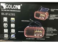 Retro radio Golon RX-BT628 S, solar panel, Bluetooth, MP3,