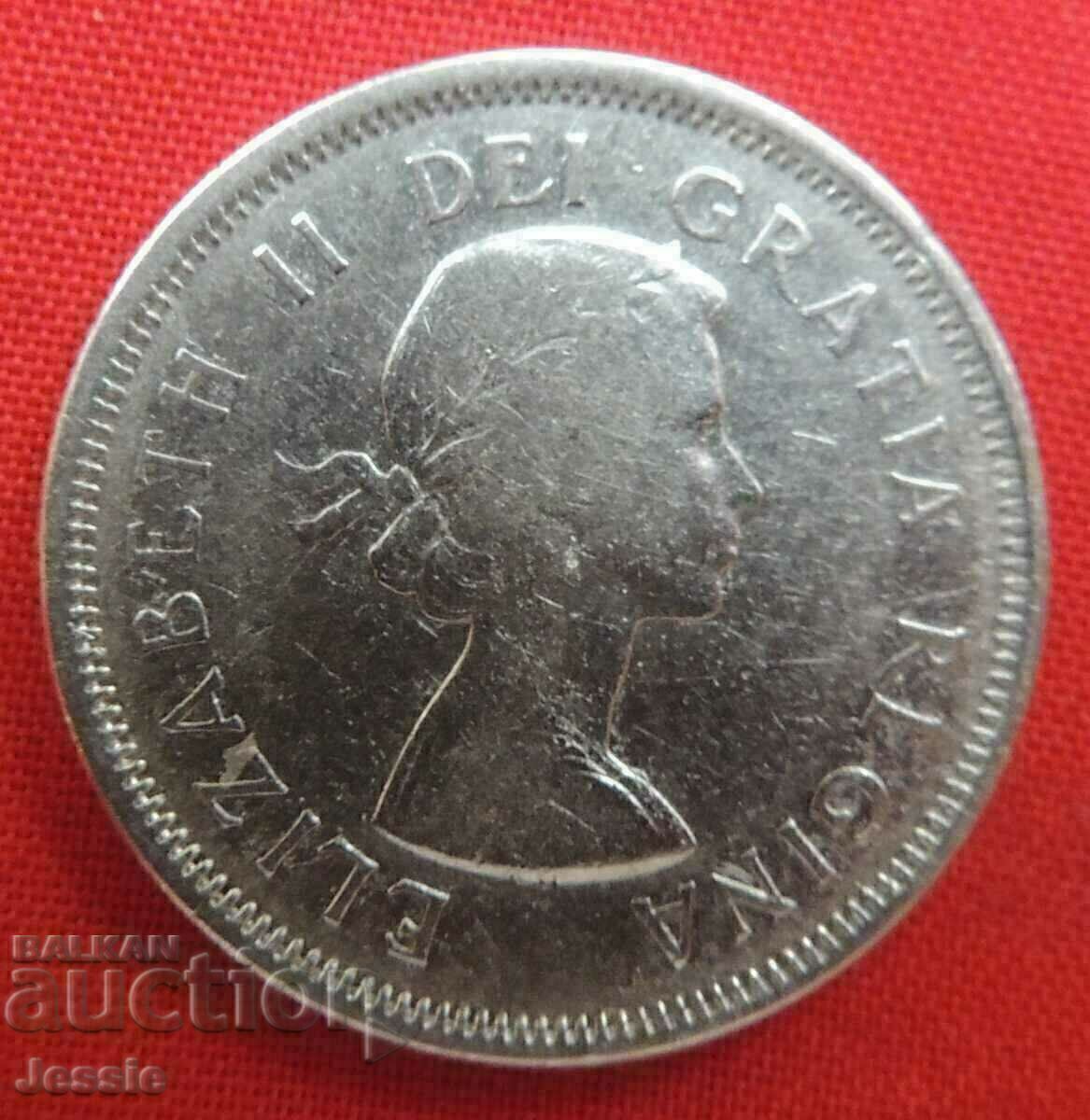 25 de cenți 1960 Canada cu preț € 12.50 | 24.45 BGN 25 de cenți 1960 Canada cu preț € 12.50 | 24.45 BGN
