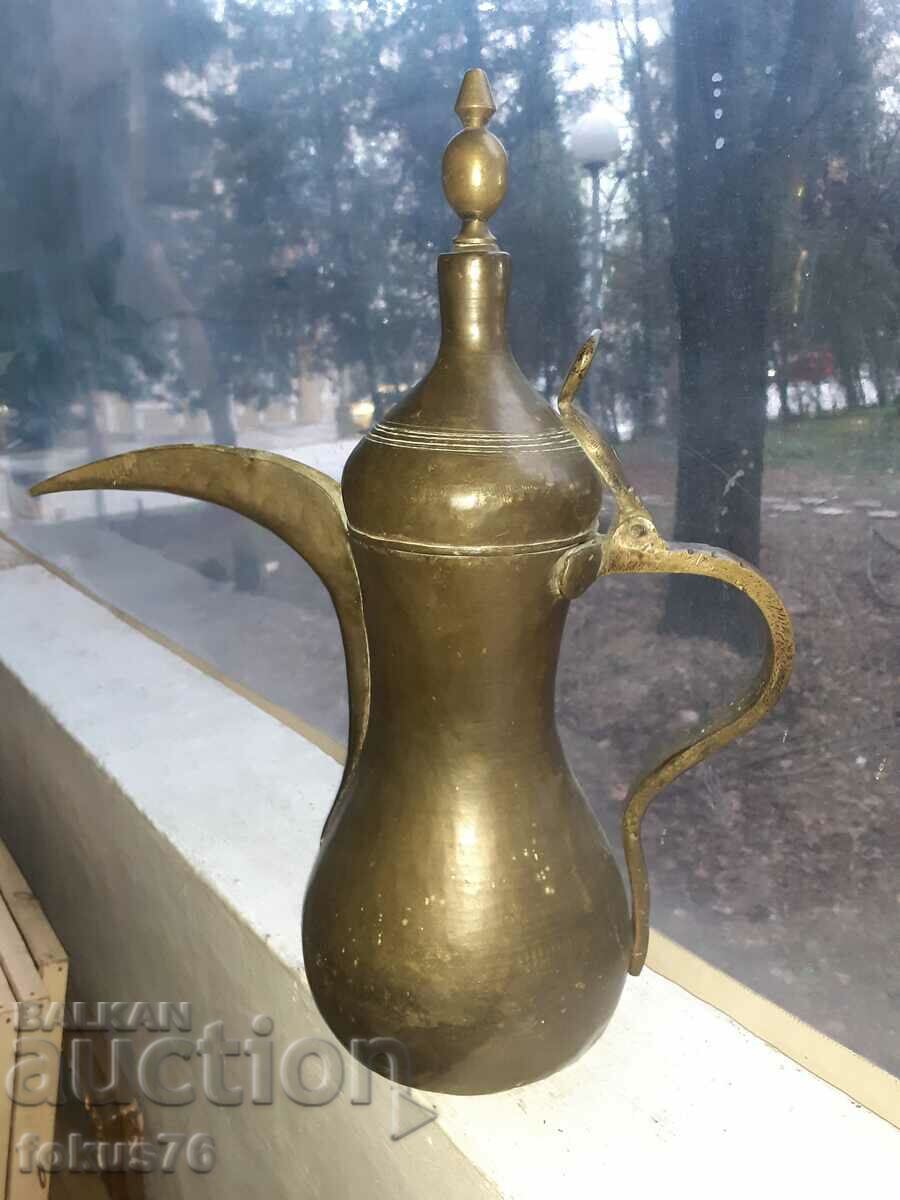 Huge old bronze ottoman ibrik jug