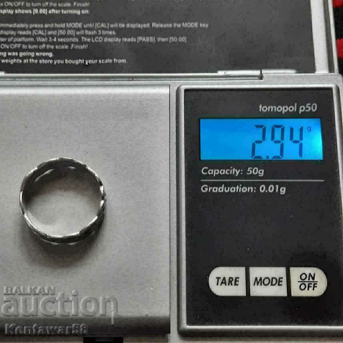 Silver ring 2.94 g / 925 with price 12.00 BGN | € 6.14 Silver ring 2.94 g / 925 with price 12.00 BGN | € 6.14