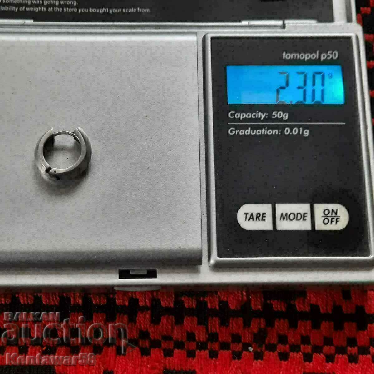 Auction  Silver earring 2.3g / 925