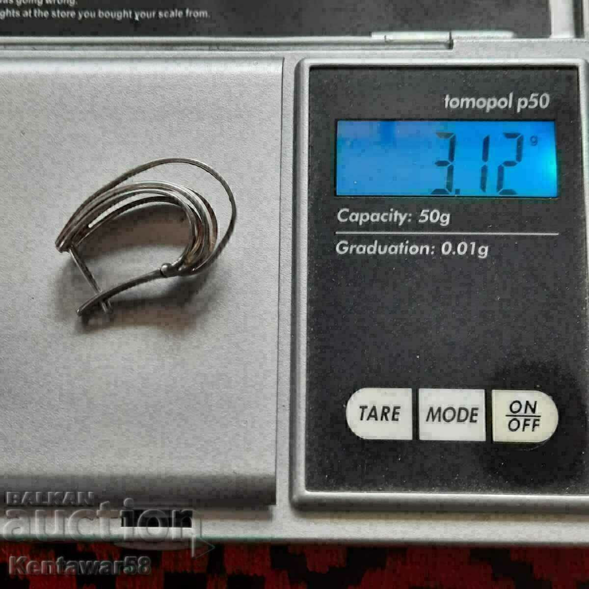 Auction  Silver earring 3.12 g / 925