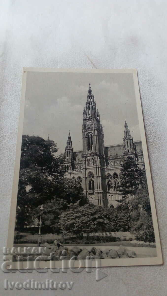 Postcard Wien Rathaus