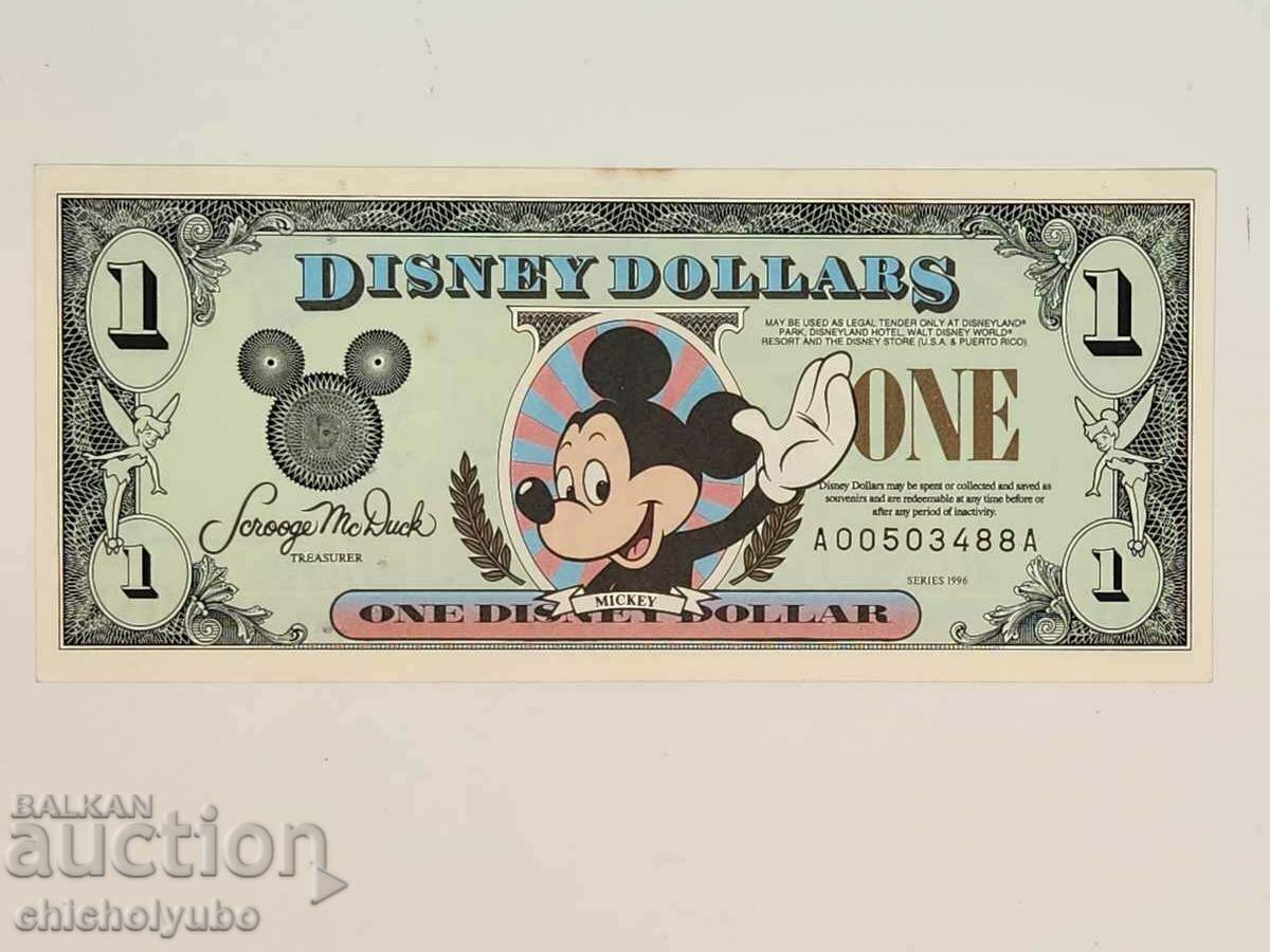 1 Disney Dollar 1 Disney Dollar