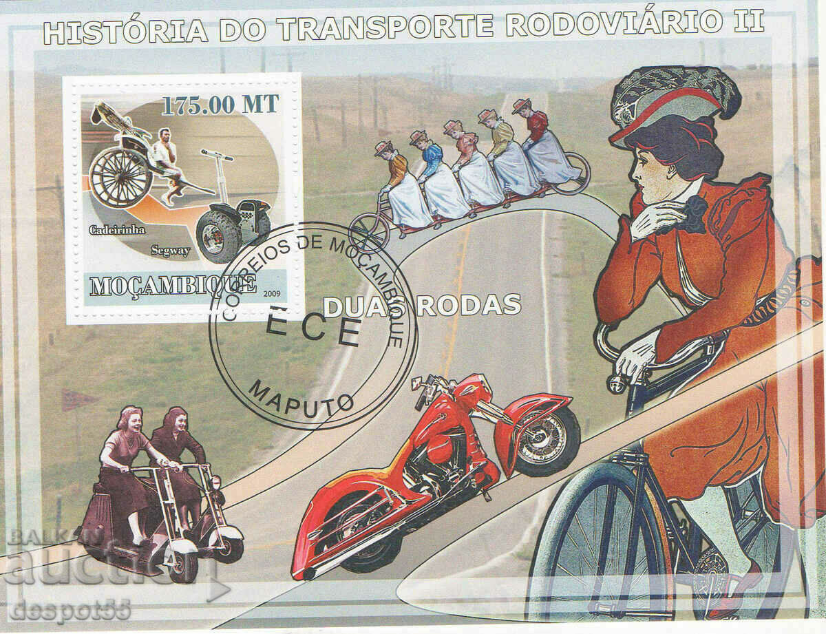 2009. Mozambic. Istoria transportului rutier. Bloc.