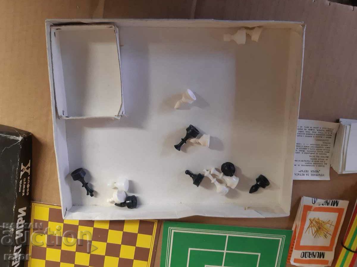 Old social game - chess, checkers, Black Peter, mikado -4 in one with price 11.00 BGN | € 5.62 Old social game - chess, checkers, Black Peter, mikado -4 in one with price 11.00 BGN | € 5.62