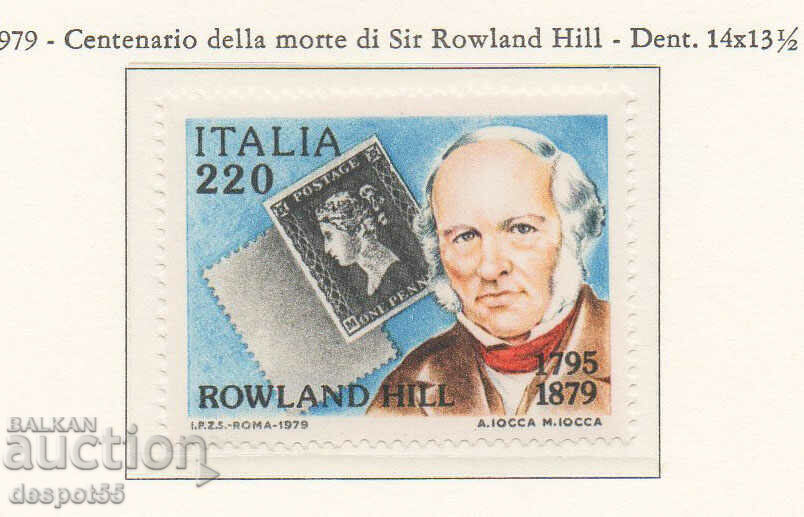 1979. Italia. 100 de ani de la moartea lui Sir Rowland Hill.