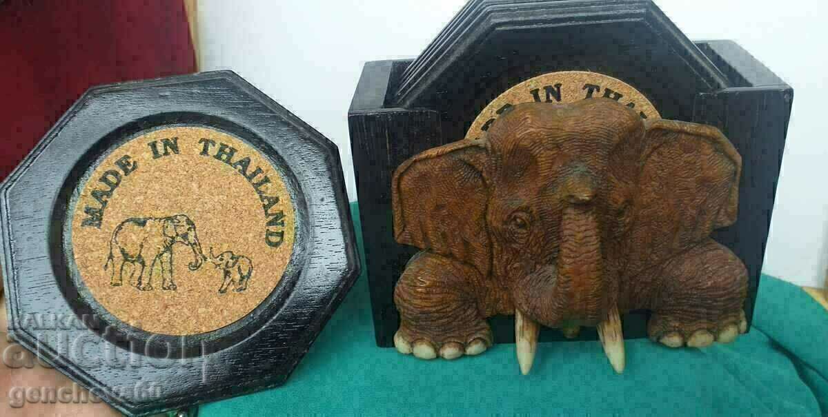 ΣΕΤ VINTAGE βάση με σουβέρ