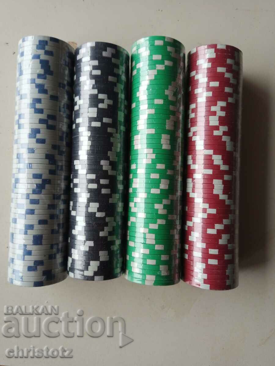 Poker chips - 200 pcs.