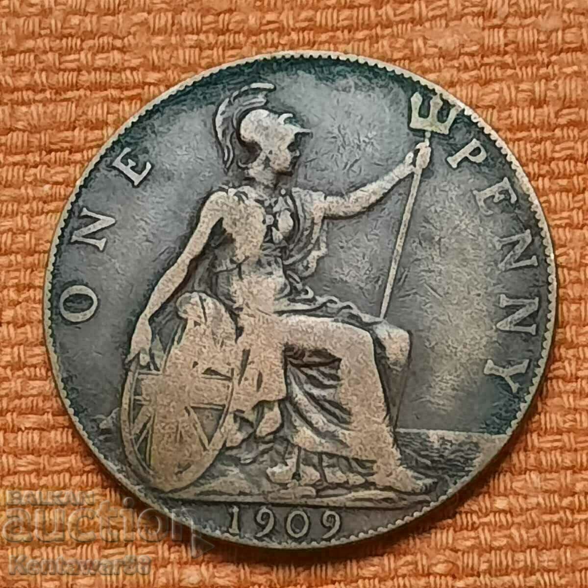 Μεγάλη Βρετανία 1 πένα 1909 Μεγάλη Βρετανία 1 πένα 1909