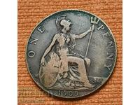 Marea Britanie 1 penny 1909