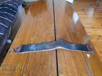 Vintage Russ Juchten Leather Table