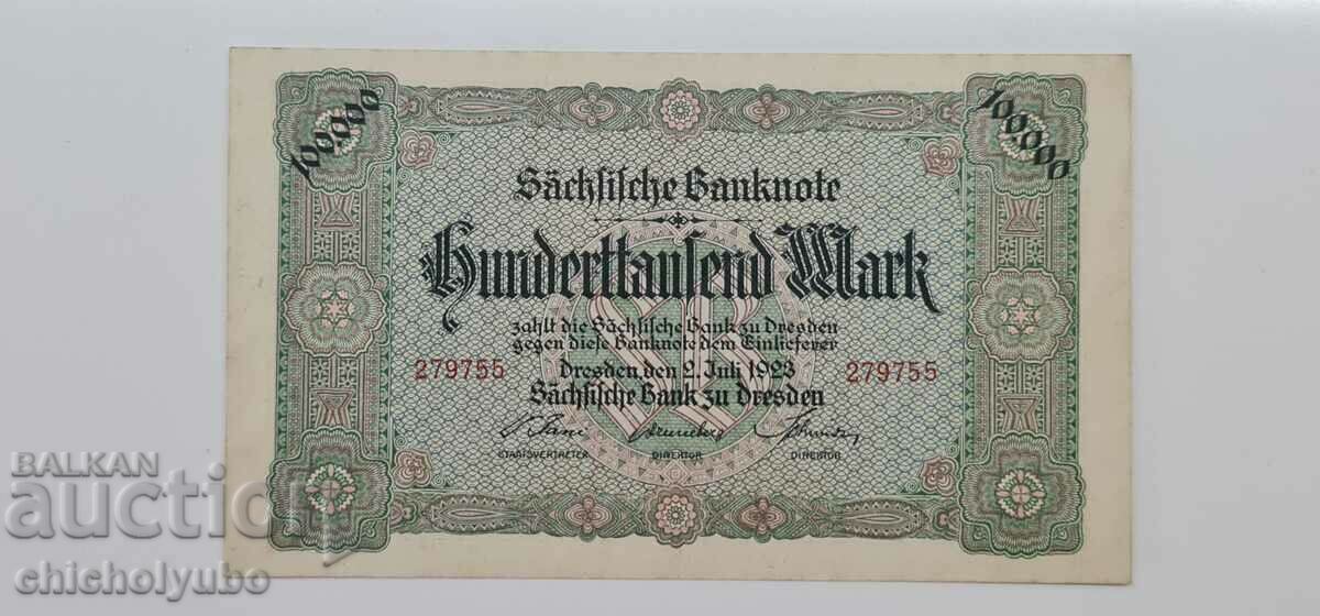 100000 marks 1923