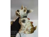 PORCELAIN OLD LAMP DOG