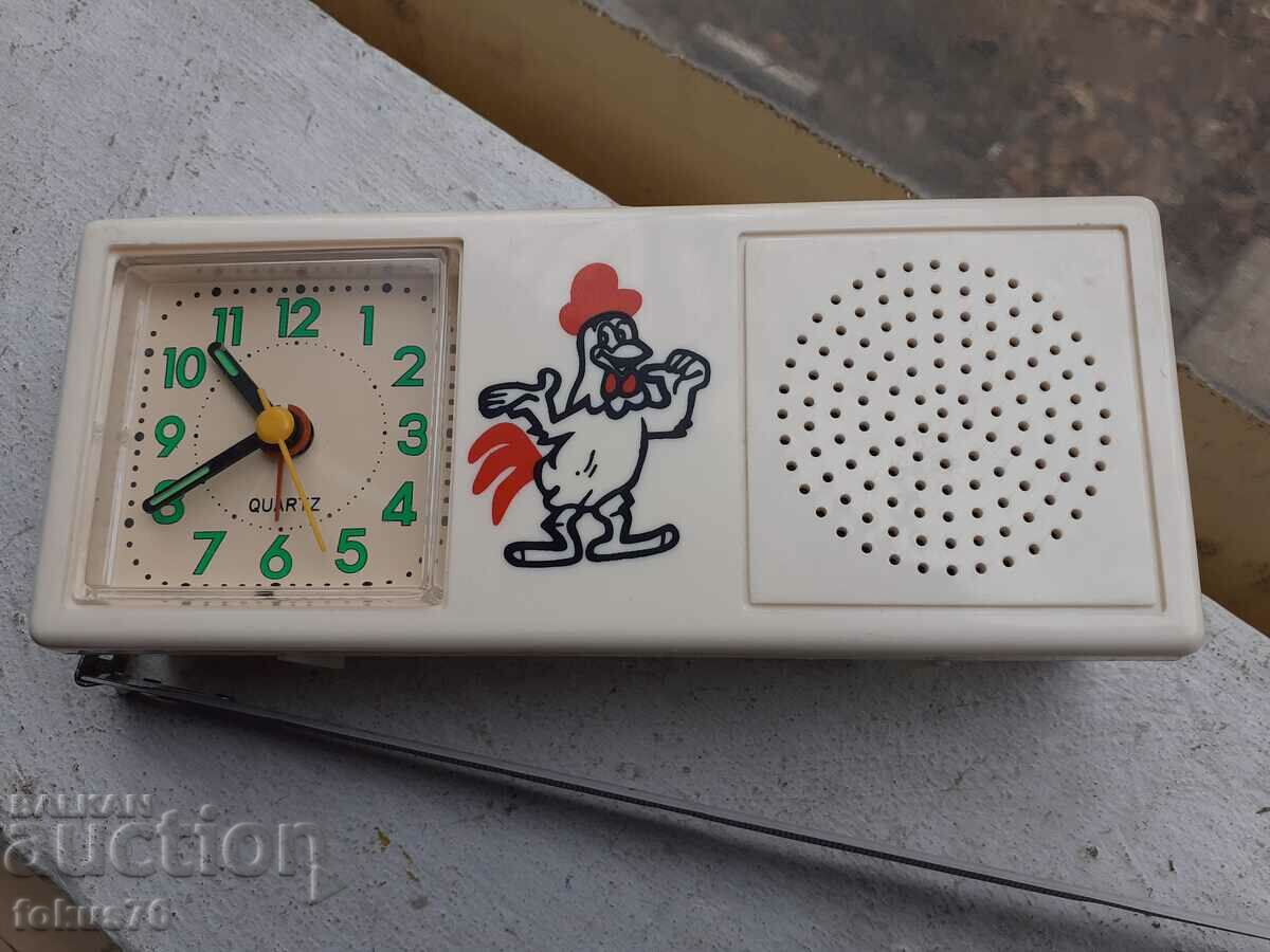 Old desk clock with rooster - 7 Old desk clock with rooster - 7
