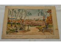 SCHIȚĂ TEATRALĂ PENTRU DECOR „NUNTA CU ZESTĂ” III IV TABLA