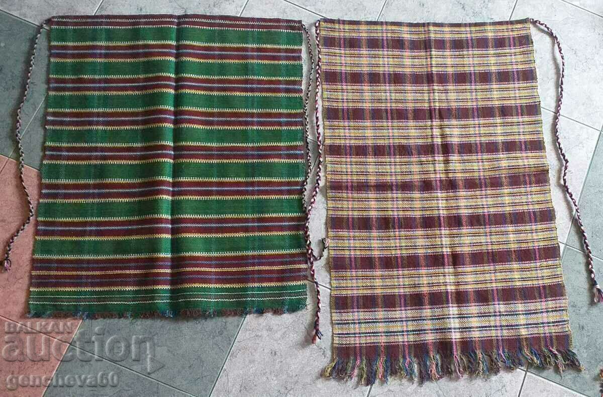 TWO Authentic Woven Aprons