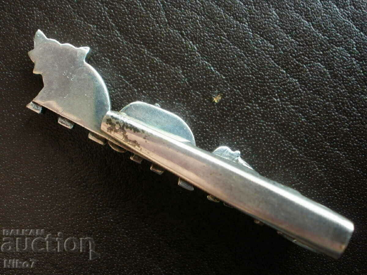 Silver tie clip (pin, brooch) - Elephants. with price 69.99 BGN | € 35.79 Silver tie clip (pin, brooch) - Elephants. with price 69.99 BGN | € 35.79