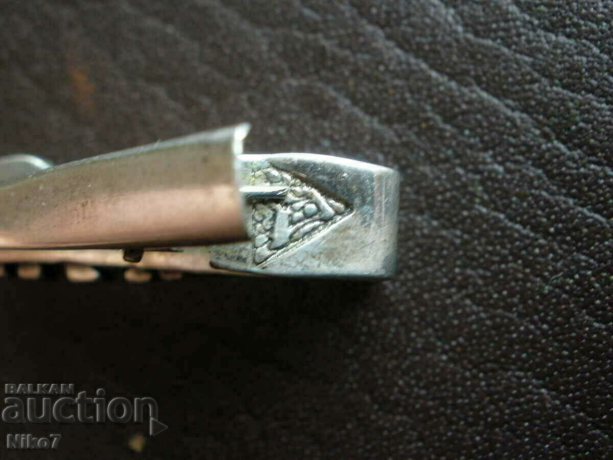 Silver tie clip (pin, brooch) - Elephants. - 6 Silver tie clip (pin, brooch) - Elephants. - 6