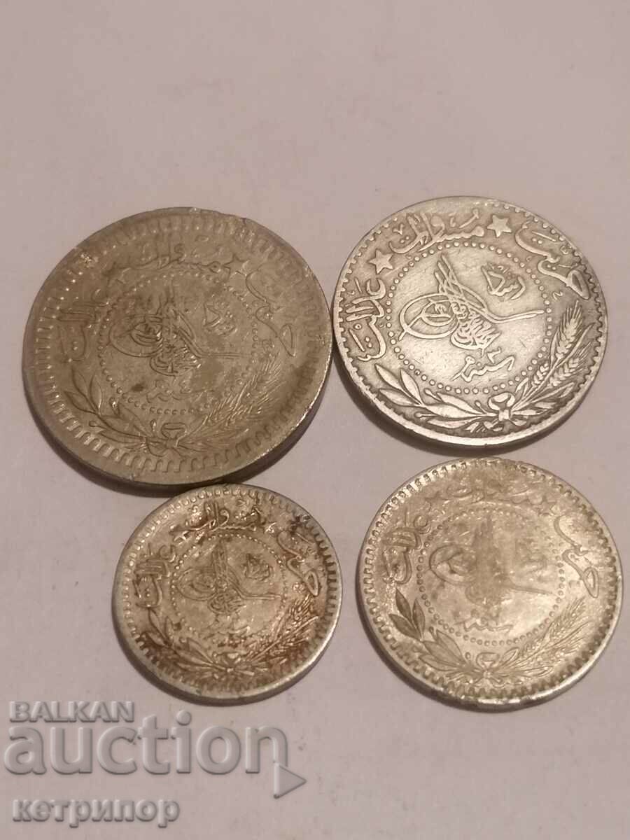 Lot 5, 10, 20 and 40 money 1327. Ottoman Turkey with price 21.00 BGN | € 10.74 Lot 5, 10, 20 and 40 money 1327. Ottoman Turkey with price 21.00 BGN | € 10.74