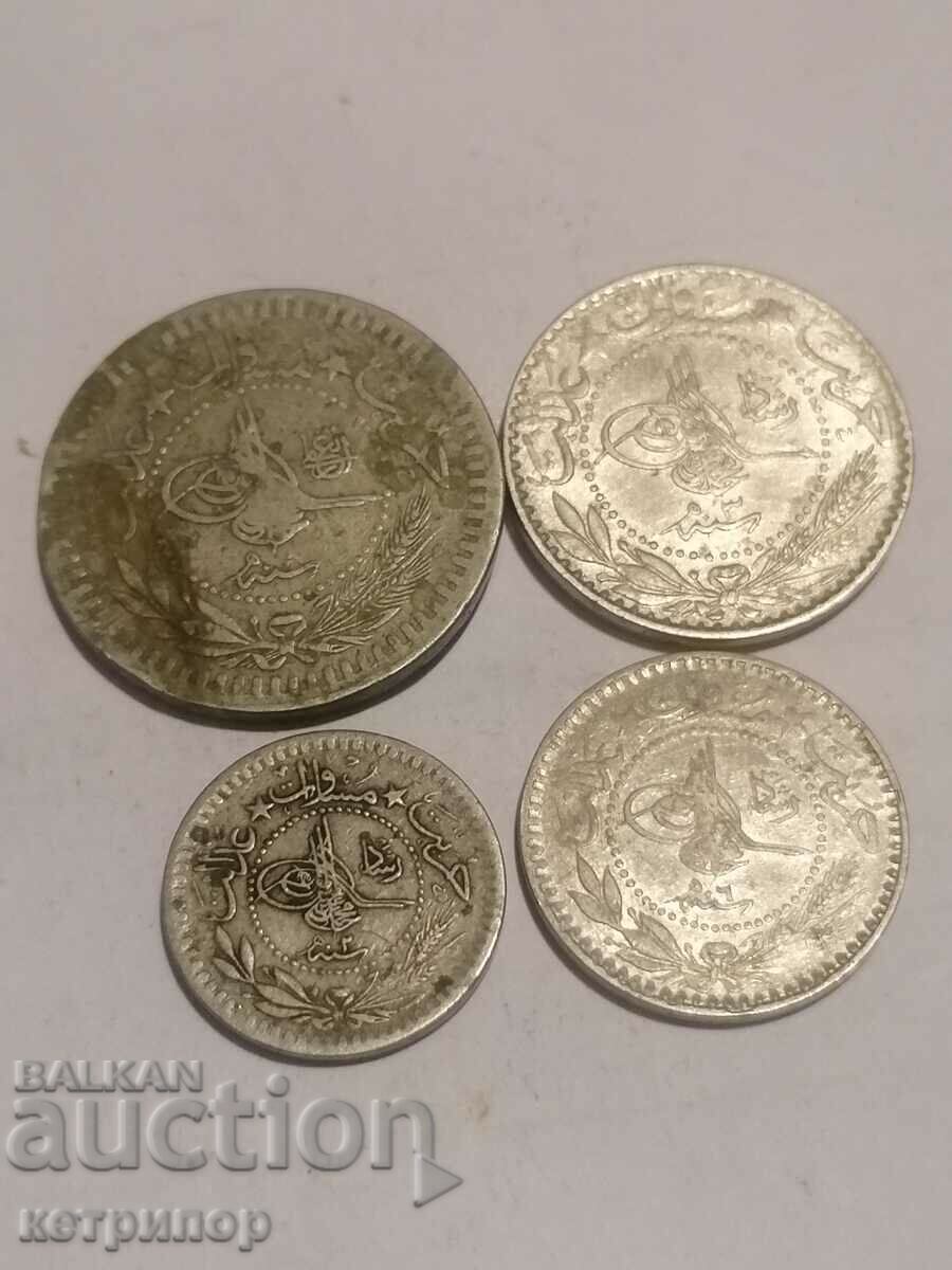 Lot 5, 10, 20 and 40 money 1327. Ottoman Turkey with price 21.00 BGN | € 10.74 Lot 5, 10, 20 and 40 money 1327. Ottoman Turkey with price 21.00 BGN | € 10.74