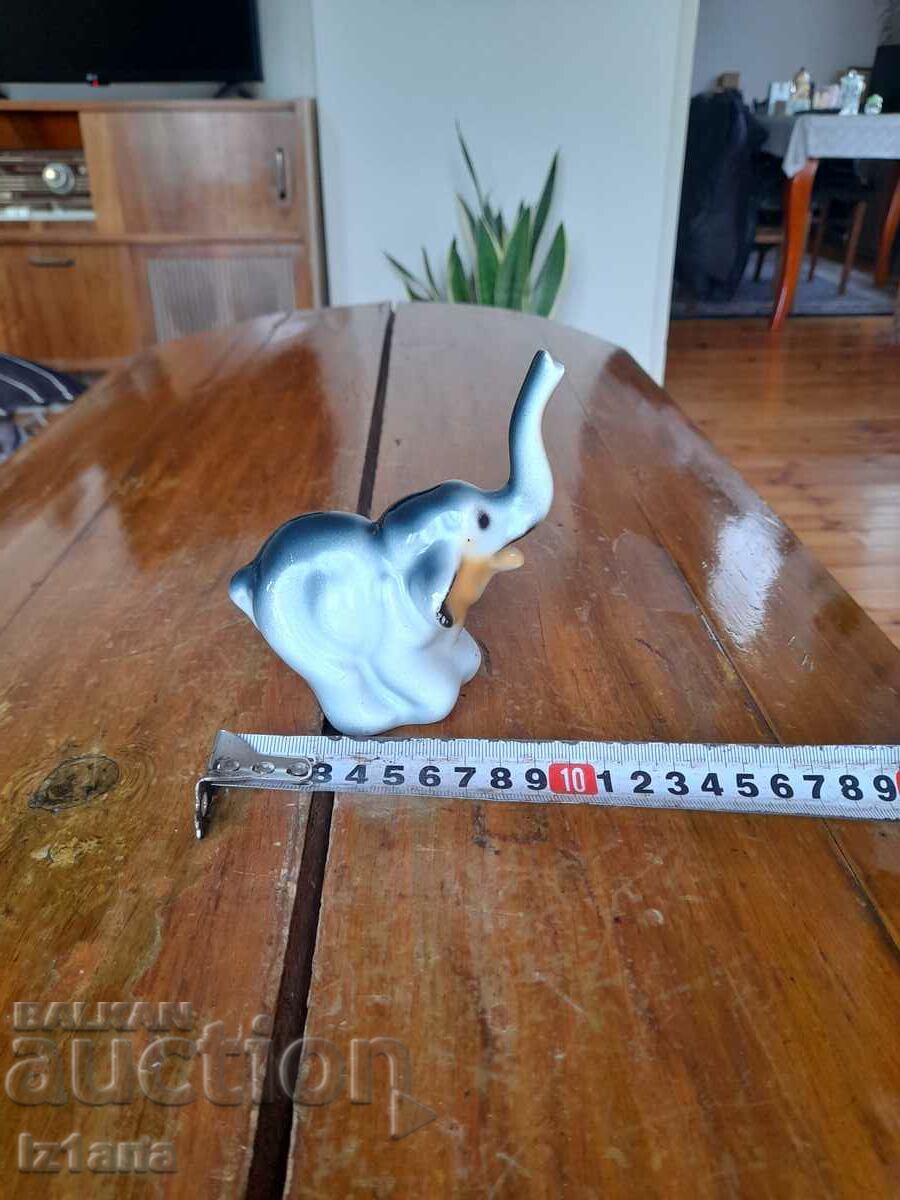 Auction Old porcelain figurine Elephant Auction Old porcelain figurine Elephant