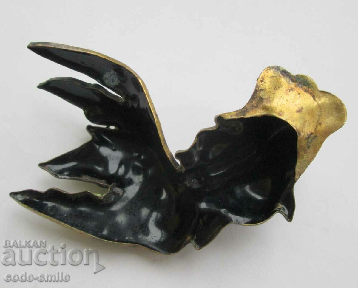 Vechi peștișor de aur smalț celular bronz aurit - 7 Vechi peștișor de aur smalț celular bronz aurit - 7