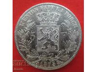 5 Francs 1873 Belgium Silver