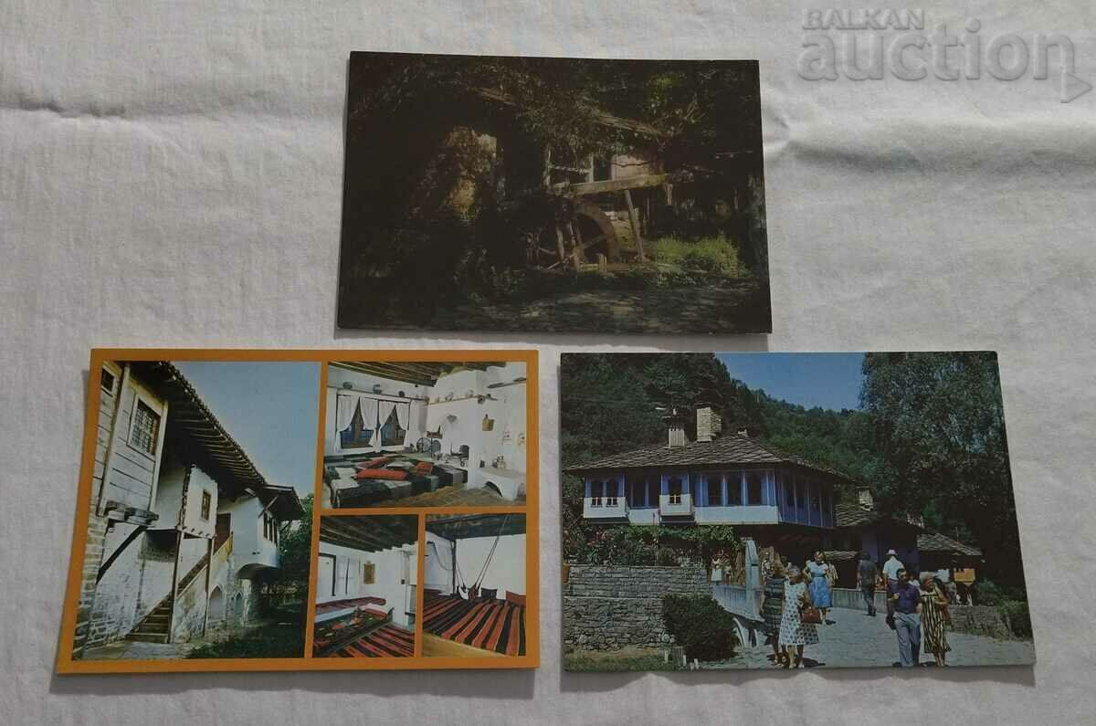 OLD BULGARIAN HOUSES ETHNOGRAPHY P.K. LOT 25 PIECES - 5 OLD BULGARIAN HOUSES ETHNOGRAPHY P.K. LOT 25 PIECES - 5