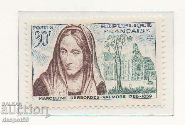 1959. Franța. Marceline Desbordes (1786-1859), poet.