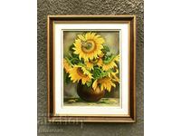 "Sunflowers" oil paints 55/45 cm