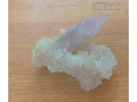 Mineral Stone Crystal Amethyst in Quartz
