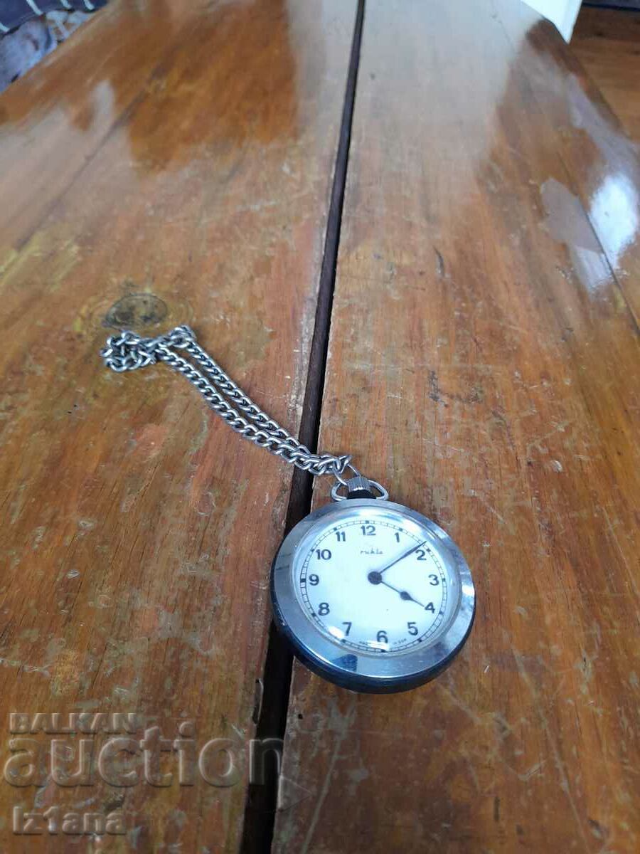 Παλιό ρολόι τσέπης Ruhla
