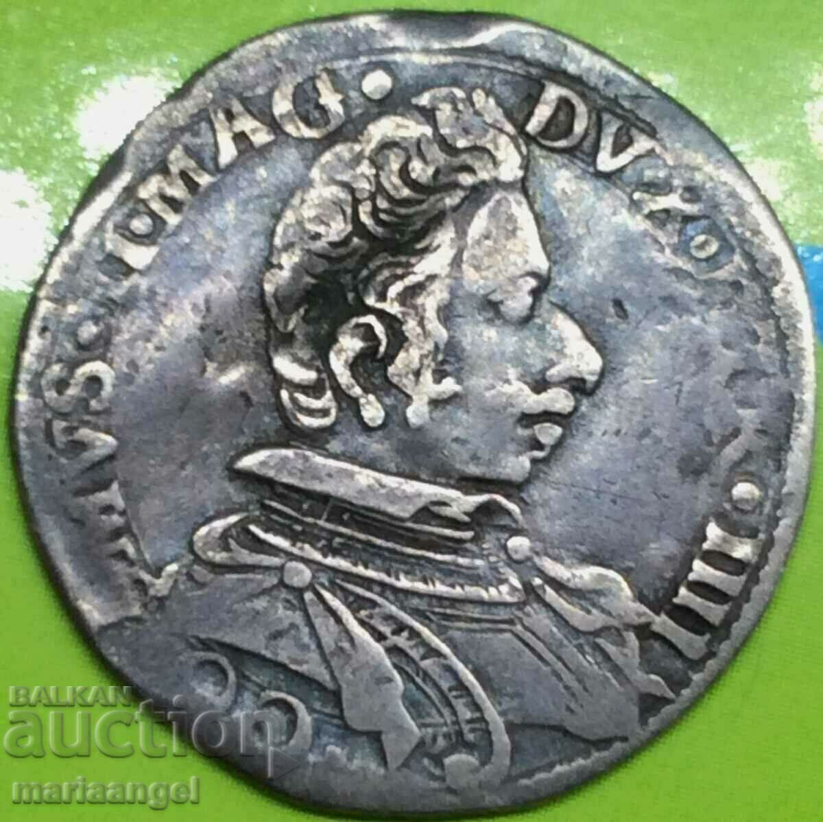 Florence Giulio Cosimo II di Medici Italy silver - RR