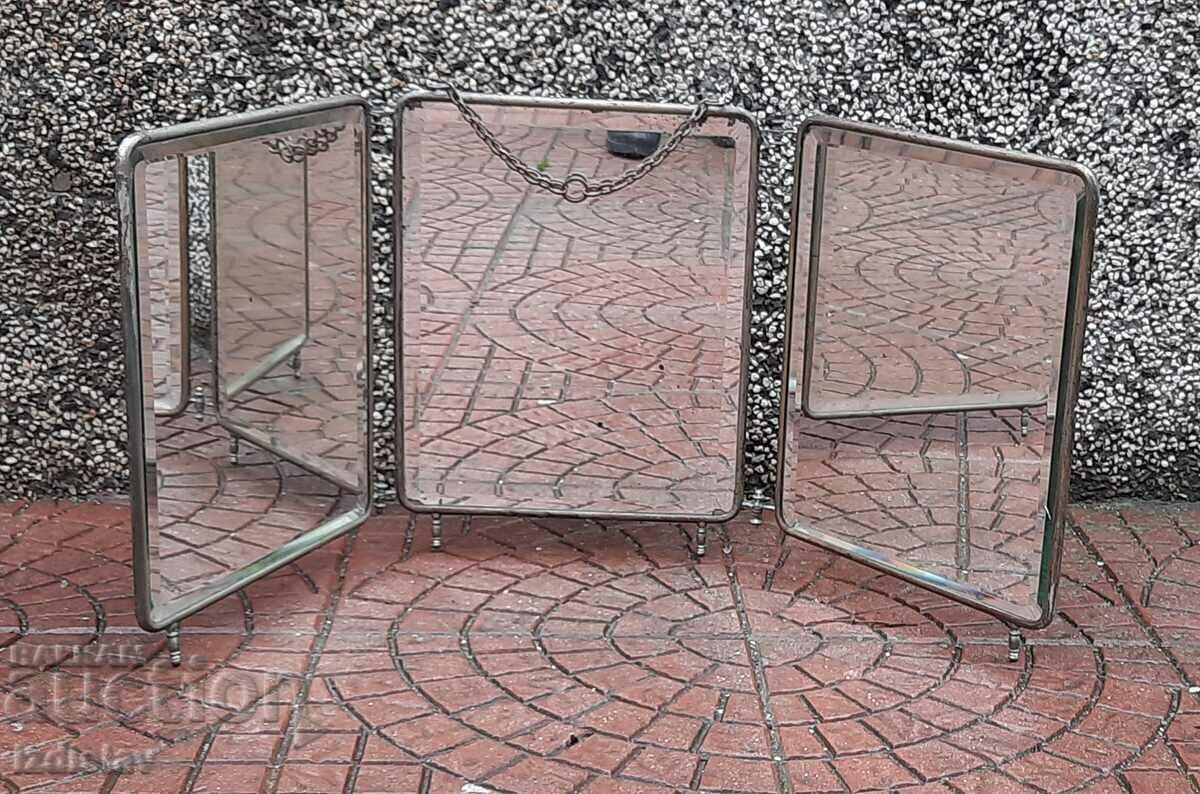 Military, officer folding mirror triptych 19c - 6 Military, officer folding mirror triptych 19c - 6