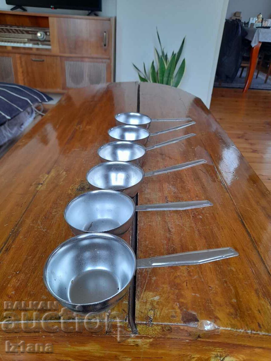 Old Russian stainless cups with price 80.00 BGN | € 40.90 Old Russian stainless cups with price 80.00 BGN | € 40.90