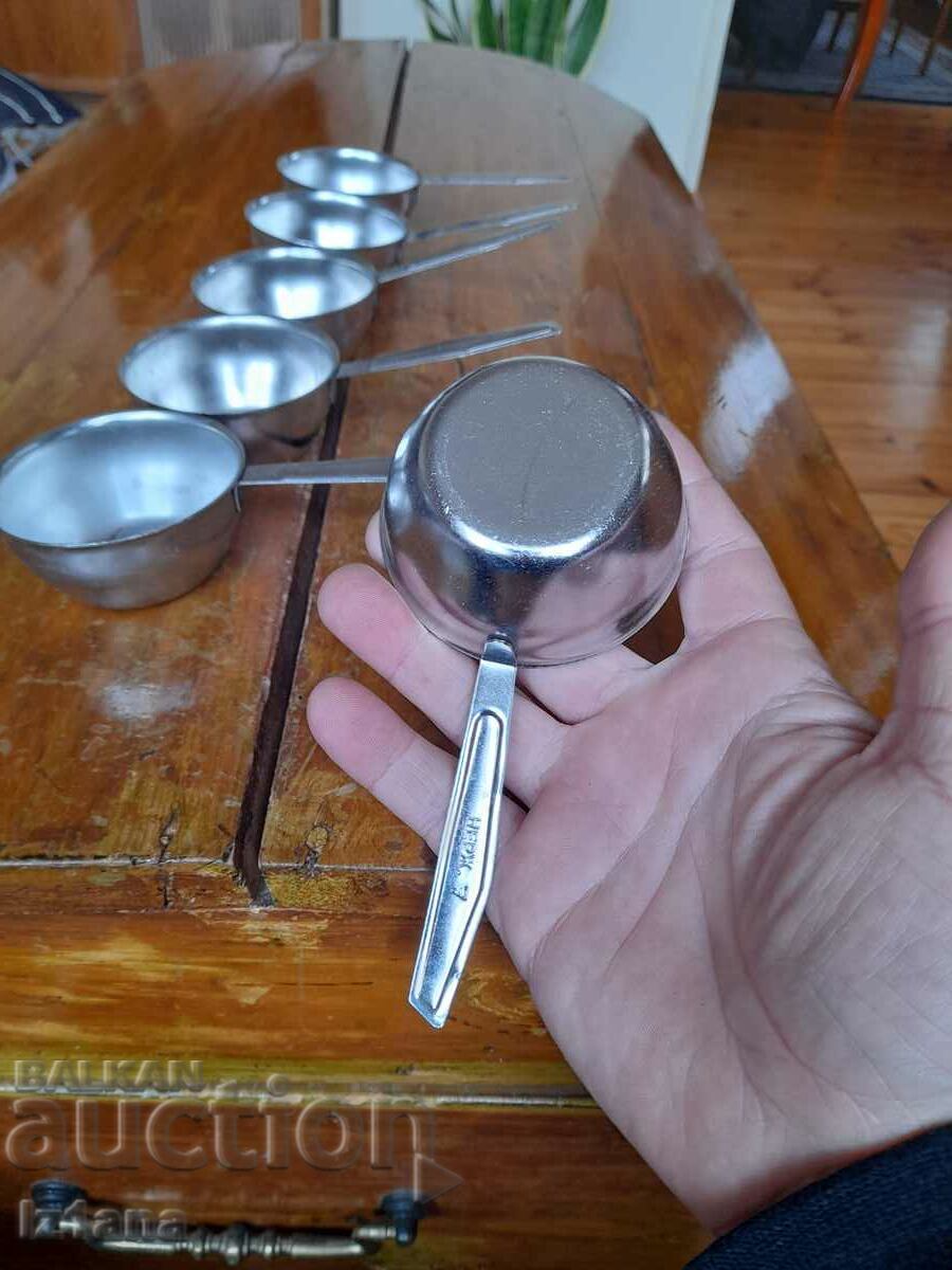 Old Russian stainless cups - 6 Old Russian stainless cups - 6