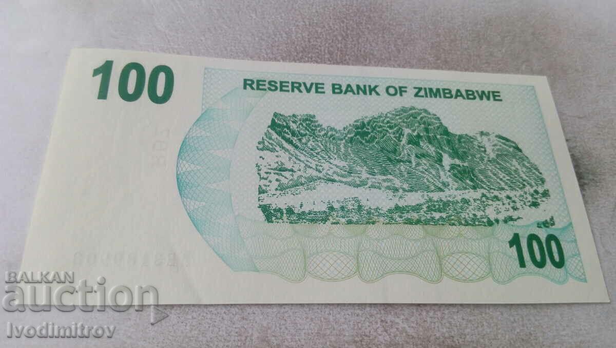 Zimbabwe $100 2006 with price 5.65 BGN | € 2.89 Zimbabwe $100 2006 with price 5.65 BGN | € 2.89