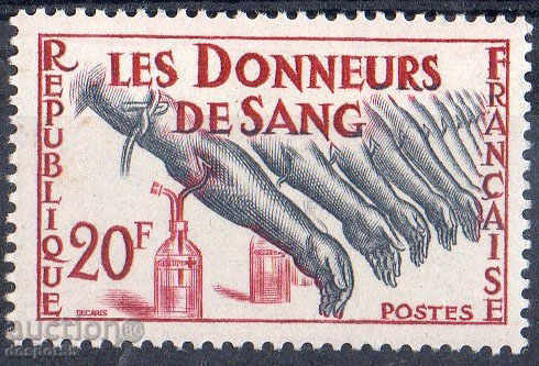 1959. France. In honor of the blood donors.