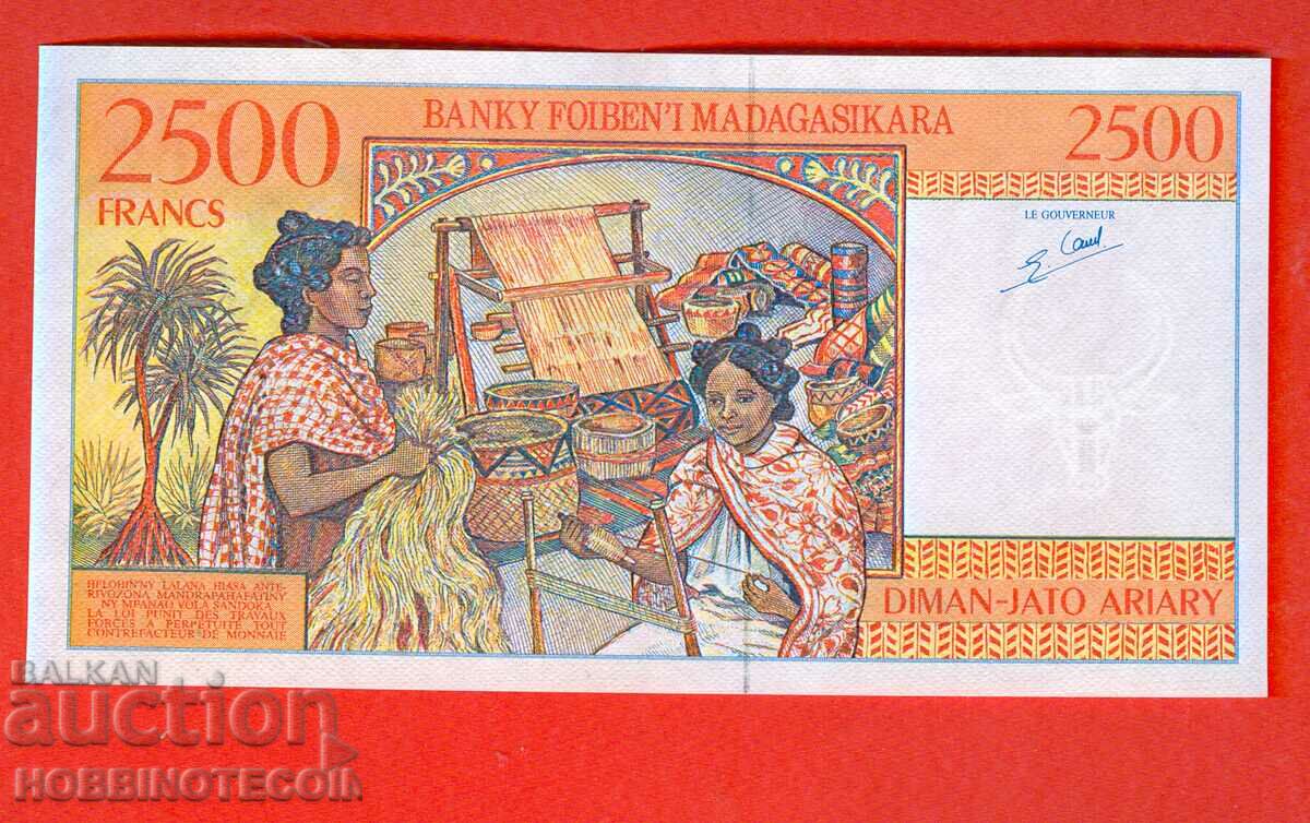 MADAGASCAR MADAGACAR 2500 2500 issue issue 1998 NEW UNC with price 99.00 BGN | € 50.62 MADAGASCAR MADAGACAR 2500 2500 issue issue 1998 NEW UNC with price 99.00 BGN | € 50.62