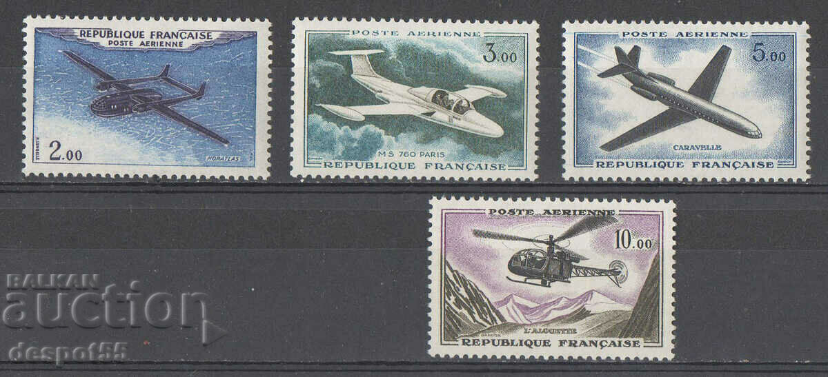 1960. France. Prototype and Model Aircraft. New Values
