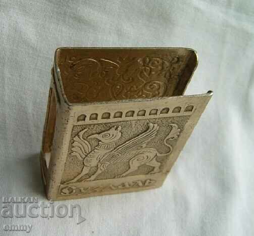 Auction Old metal Russian matchbox - Suzdal Auction Old metal Russian matchbox - Suzdal