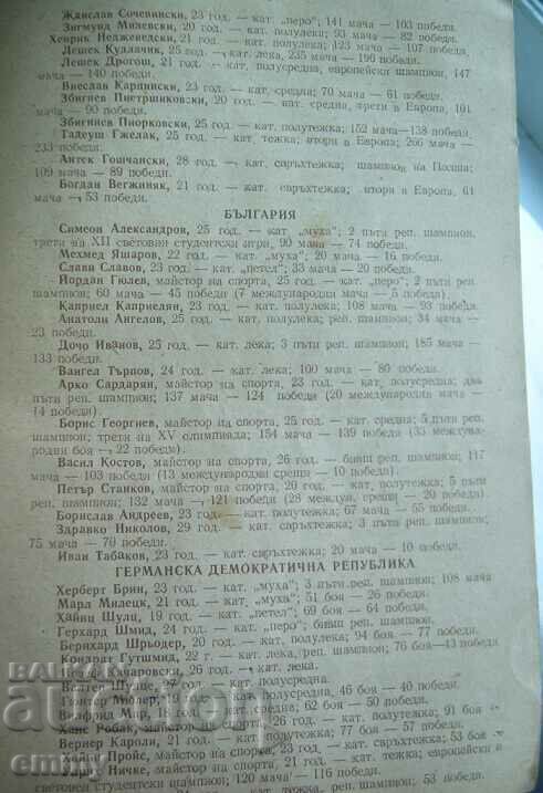 Παλαιό πρόγραμμα Διεθνές Τουρνουά Πυγμαχίας, Σόφια 1954 - 5 Παλαιό πρόγραμμα Διεθνές Τουρνουά Πυγμαχίας, Σόφια 1954 - 5