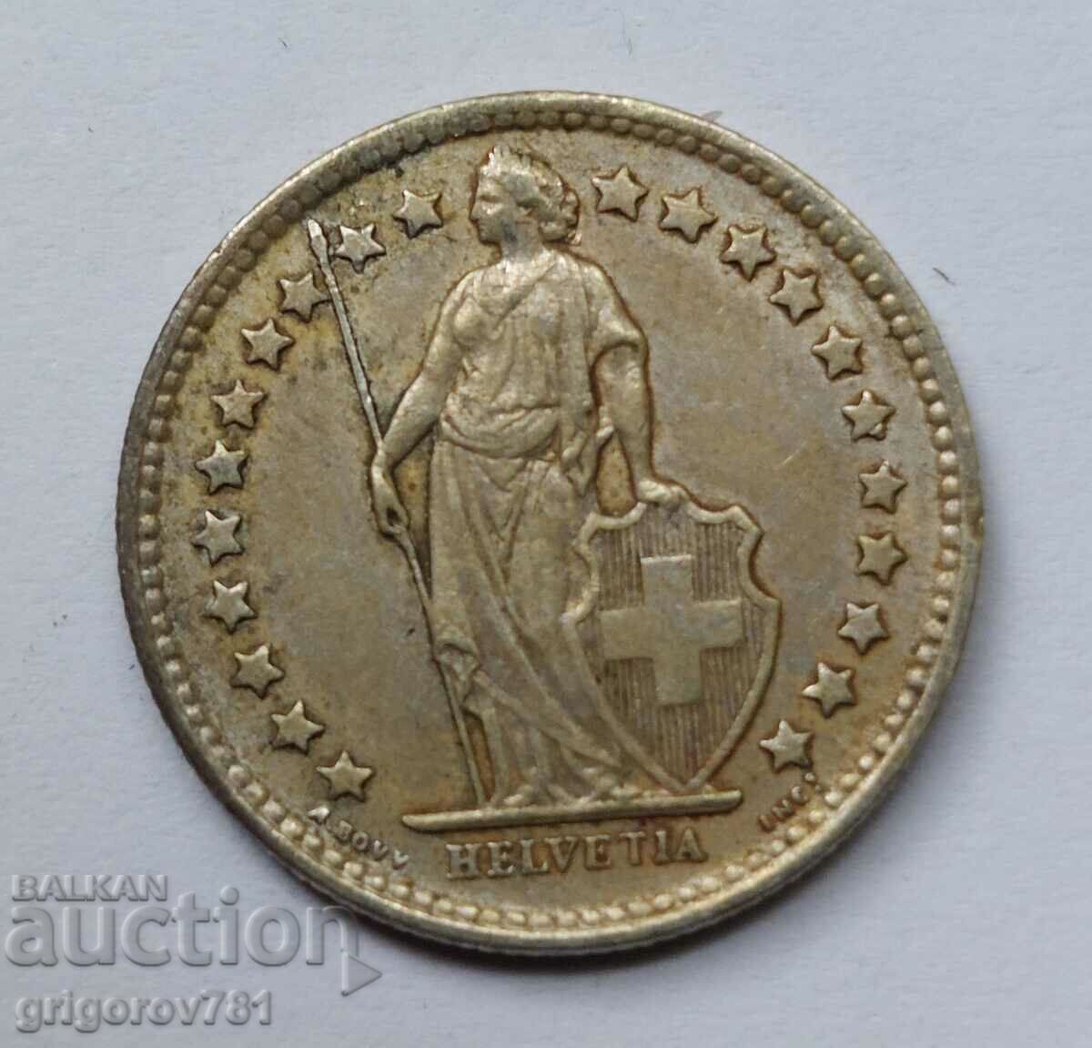 1/2 франк сребро Швейцария 1961 B - сребърна монета #4 с цена 7.50 лв. | € 3.83 1/2 франк сребро Швейцария 1961 B - сребърна монета #4 с цена 7.50 лв. | € 3.83