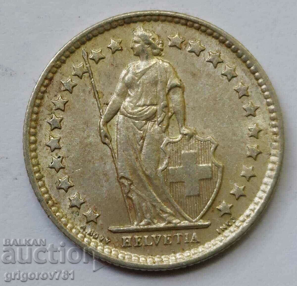 1/2 франк сребро Швейцария 1960 B - сребърна монета #10 с цена 7.50 лв. | € 3.83 1/2 франк сребро Швейцария 1960 B - сребърна монета #10 с цена 7.50 лв. | € 3.83