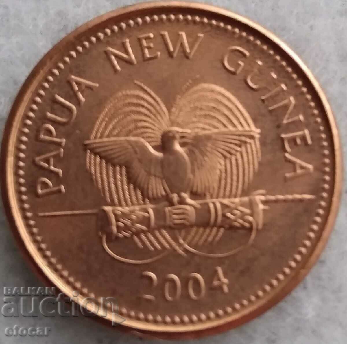 1 toea Papua Noua Guinee 2004