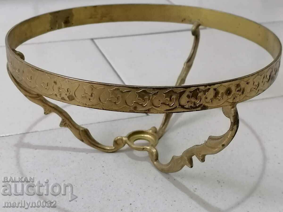 Brass stand for a gas lamp - 6 Brass stand for a gas lamp - 6