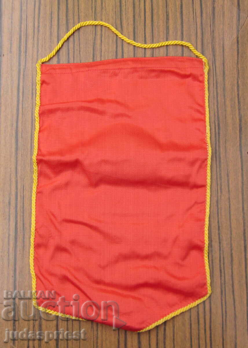 Delivery of old Russian Soviet USSR pennant flag from communism Delivery of old Russian Soviet USSR pennant flag from communism